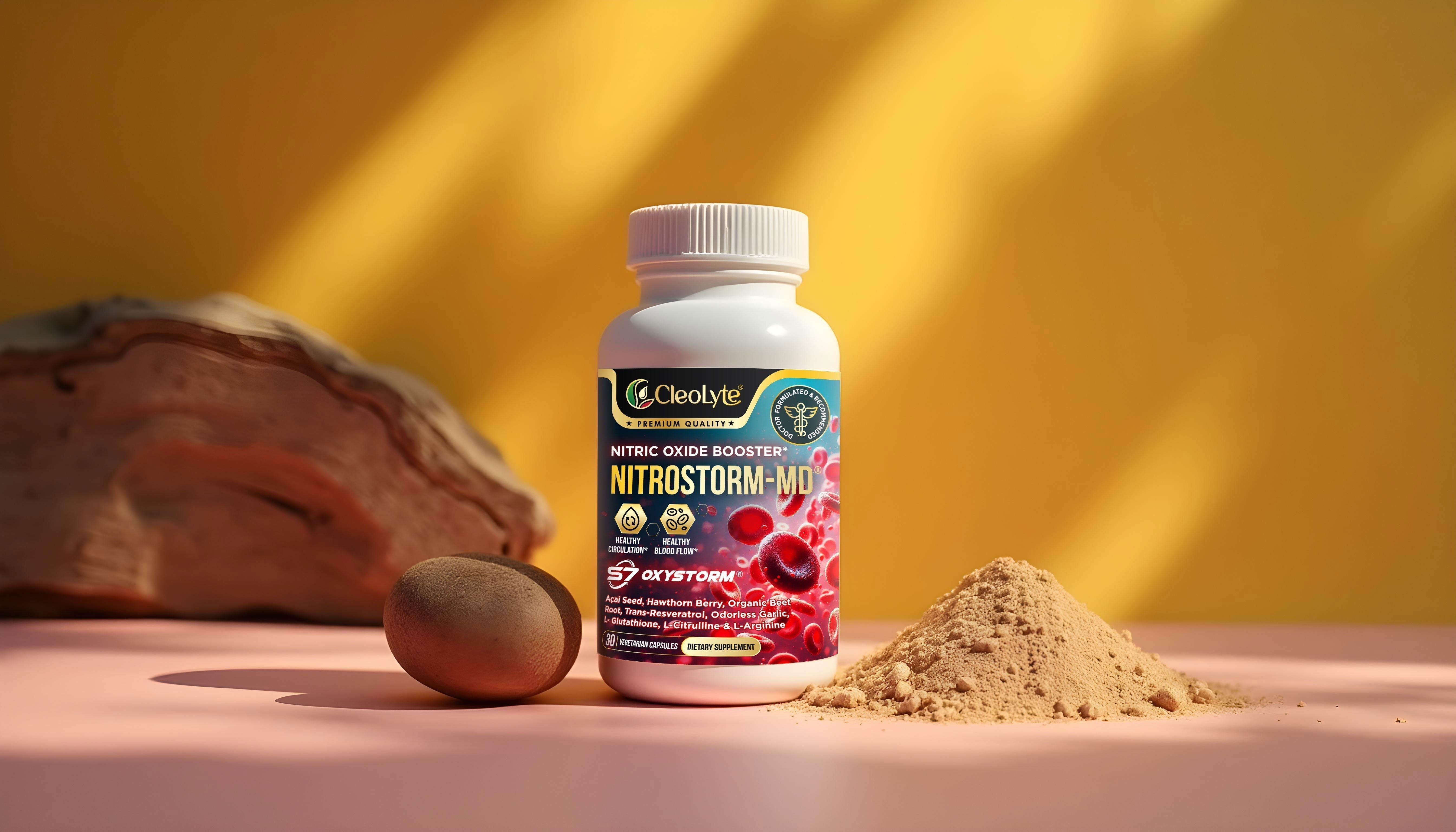 Ignite Circulation, Energy, and Performance with NITROSTORM-MD® – The Ultimate 10-in-1 Nitric Oxide Support Formula