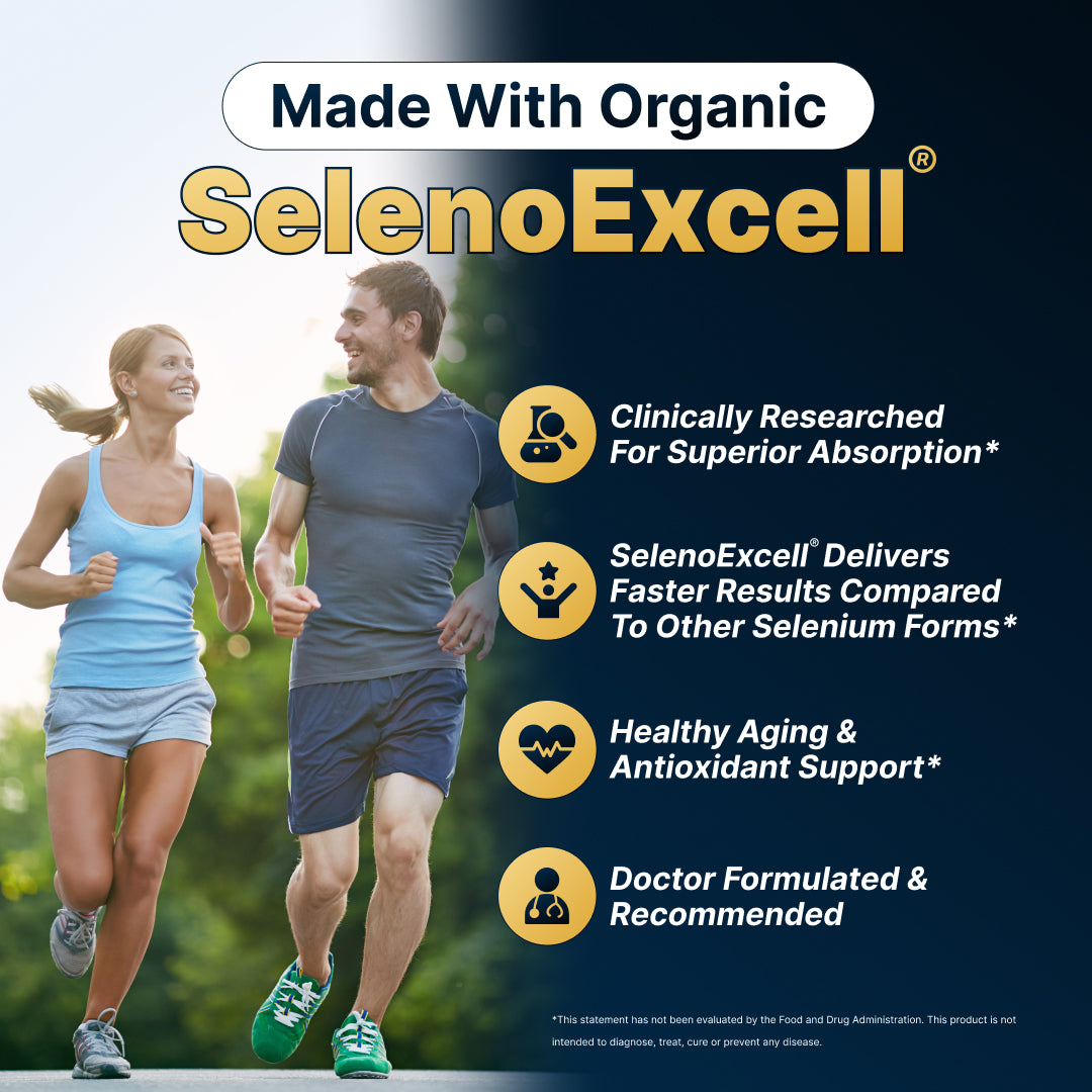 AGEFLUENCE-MD® – Advanced 7-in-1 Longevity Featuring NAD+, Organic SelenoExcell® Selenium Blend Formulated By Doctors for Cellular Energy, Brain Focus & Healthy Aging